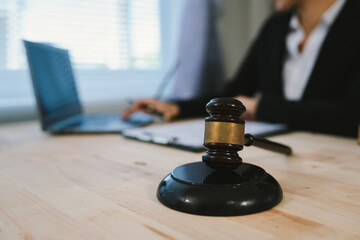 Professional lawyer provides legal advice and justice services, consulting clients on contracts,...
