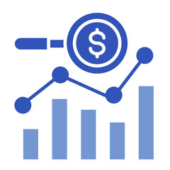 Market Dynamics  Icon Element For Design	