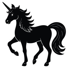 Unicorn Character with Rainbow Theme