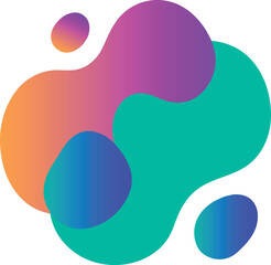 Abstract blob shapes with gradients