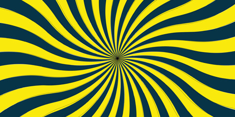 Abstract background with rays. Sun ray vector  radial sunrise or sunset light retro design Geometric  yellow and teal paper cartoon, poster wallpaper.energy sunlight glowing sunburst design.