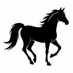 Elegant Horse Silhouette Design