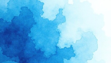 Abstract blue and white watercolor wash texture, watercolour, marble