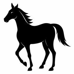 Elegant Horse Silhouette Design
