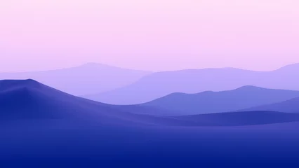 Vitrage gordijnen Serene landscape in tranquil environment nature scene mountain viewpoint calm atmosphere for relaxation © yineaa