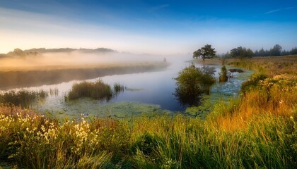 Obraz premium Morning Fog at Peeler