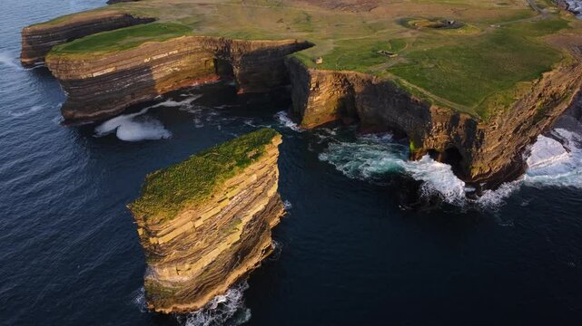 D&uacute;n Briste - Downpatrick Head - 4K Cinematic Drone Footage - Co.Mayo Ireland 9