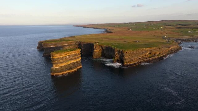 D&uacute;n Briste - Downpatrick Head - 4K Cinematic Drone Footage - Co.Mayo Ireland 05
