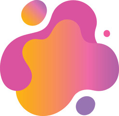 Abstract blob shapes with gradients