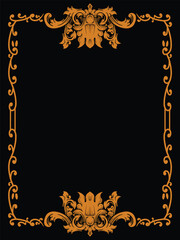 Detailed Hand Drawn Ornamental Frame for Art