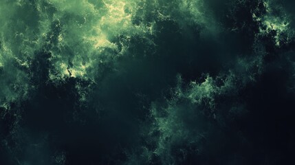 Fototapeta premium A swirling tapestry of deep greens and shadowy textures.