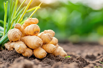 ginger root in the agriculture field