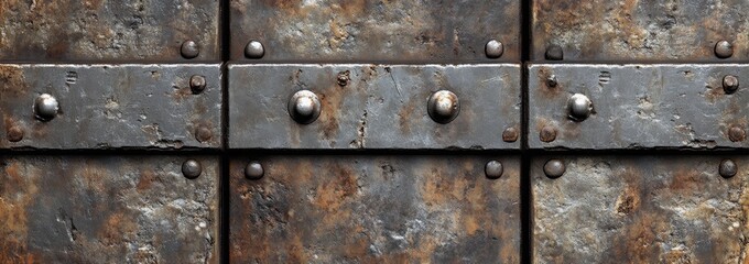 Fototapeta premium Weathered Metal Panels