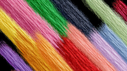 Rainbow Scribble Texture In Grunge Style Crayon Wax Art