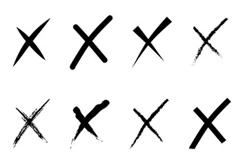 バツマーク　セット　ベクター