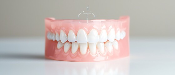 Denture Display White Background