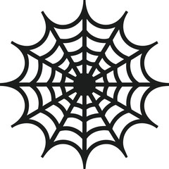 Obraz premium Scary Web Icon in Vector Silhouette Style