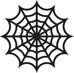 Fototapeta premium Classic Halloween Spider Web Vector Art