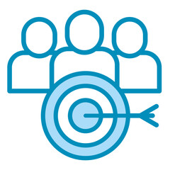 Target Market  Icon Element For Design	