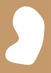 Light Brown Double Picture Frame with Transparent Background