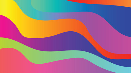 Abstract background banner design. Colorful waves shadows pattern. Summer lake wave, water flow abstract vector seamless background. Elegant wavy vector background