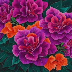 Bougainvillea, Eye-catching in bright shades like purple, pink, and white, Drought-tolerant and loves hot sunny days
