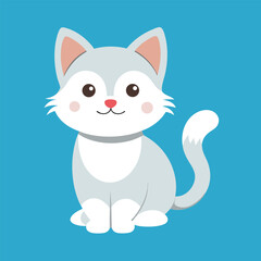 Joyful Kitten in Serene Mood