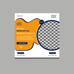 creative minimal social media post design