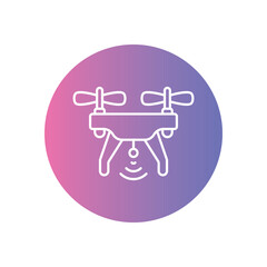 Drone Essentials vector icon stock illustration
