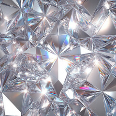 silver diamond backgroud  HD 8K wallpaper Stock Photographic Image
