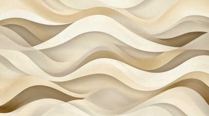 Obraz premium An abstract image featuring beige waves, creating a smooth and calming visual.