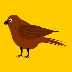 Bird vector art. Animal vector.