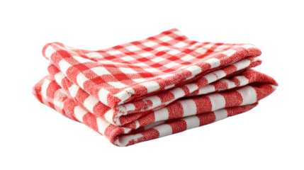 Professional Kitchen Towel on White Background, Culinary Textile for Cooking, Absorbent Fabric