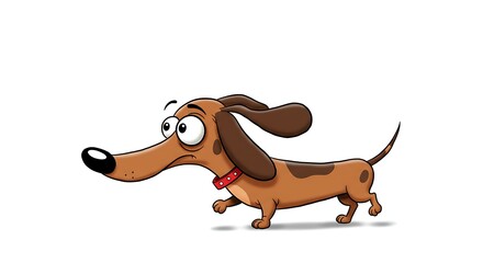 Funny dog illustration
