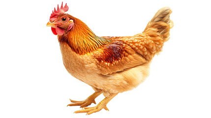 Fototapeta premium Fresh Chicken on White Background - Professional Food Photography
