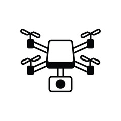 Next-Gen Drone vector icon stock illustration