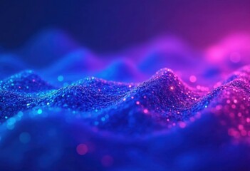 Glowing Abstract Background with Colorful Lights and Blur