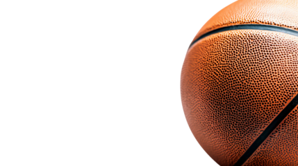 Professional Basketball Isolated on White Background for Sports Design Projects
