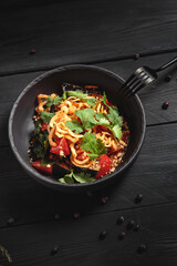 Hearty and delicious pasta with spices