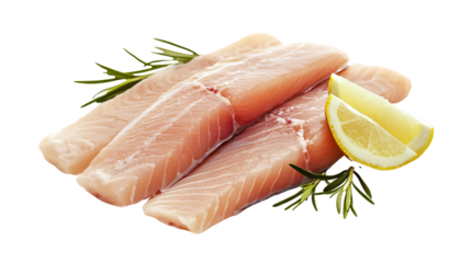 Professional Basa Fish Isolated on White Background for Culinary Designs