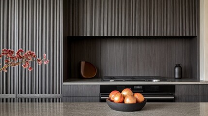 Modern kitchen cabinetry with a neutral color scheme.