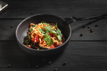 Hearty and delicious pasta with spices