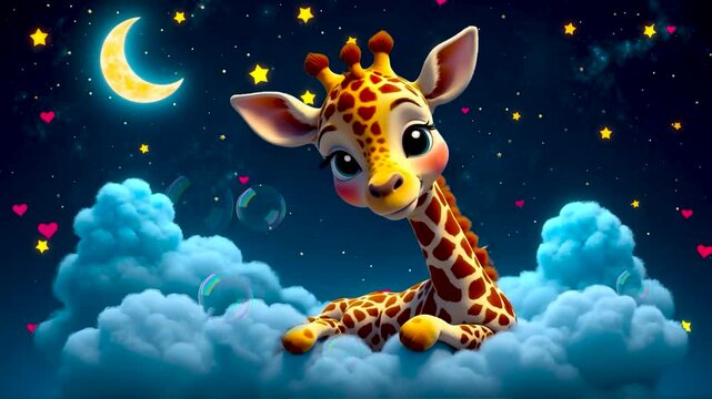 giraffe in the clouds