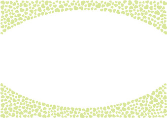 ハート柄の背景 黄緑系の単色 ハート