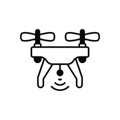 Drone Essentials vector icon stock illustration