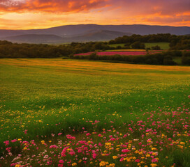 Obraz premium Landscape website banner background