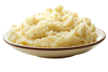Mashed potato delight (2) isolated on PNG transparent background, cut out