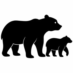 bear silhouette vector