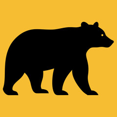Fototapeta premium silhouette of bear