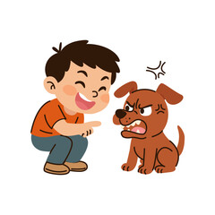 rabies disease concept. dog and cat bite lick and scratch.